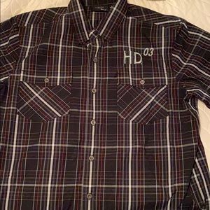 XL Harley-Davidson button down